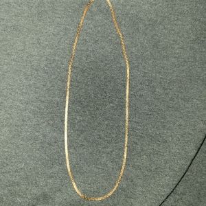 24" gold tone chain with lobster claw clasp